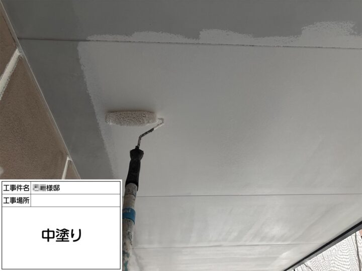 付帯部塗装2回目