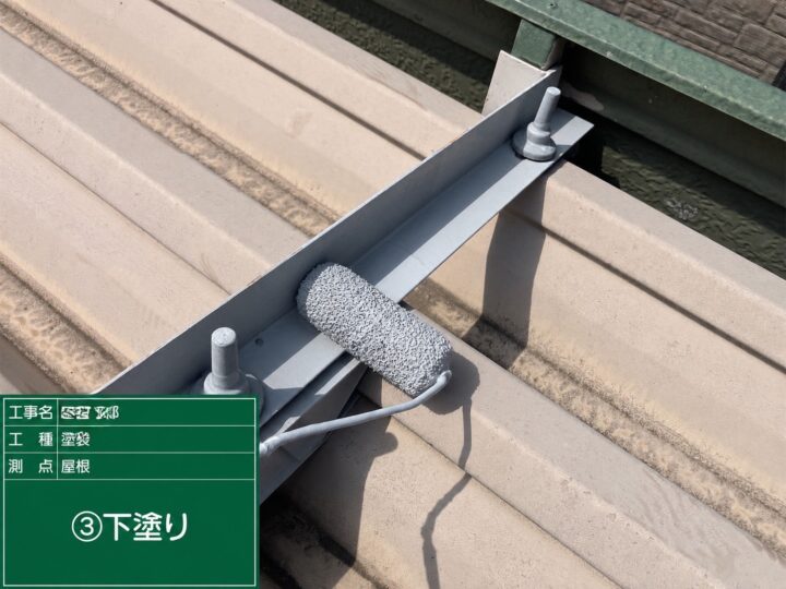 屋根下塗り